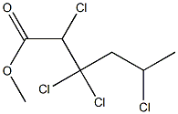 2,3,3,5-Tetrachlorohexanoic acid methyl ester Struktur