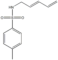 N-(2,4-Pentadienyl)-4-methylbenzenesulfonamide Struktur