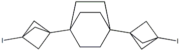 1,4-Bis(3-iodobicyclo[1.1.1]pentan-1-yl)bicyclo[2.2.2]octane Struktur