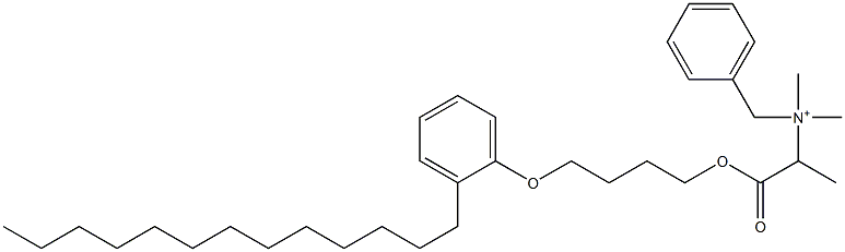 N,N-Dimethyl-N-benzyl-N-[1-[[4-(2-tridecylphenyloxy)butyl]oxycarbonyl]ethyl]aminium Struktur