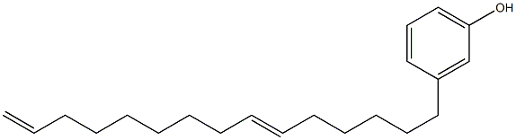 3-(6,14-Pentadecadienyl)phenol Struktur