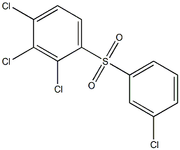 2,3,4-Trichlorophenyl 3-chlorophenyl sulfone Struktur