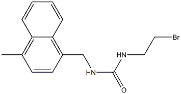 1-(2-Bromoethyl)-3-[(4-methyl-1-naphtyl)methyl]urea Struktur