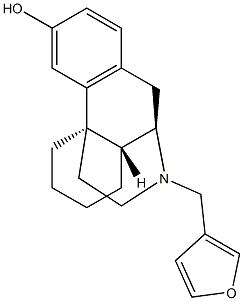 17-(3-Furylmethyl)morphinan-3-ol Struktur