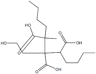 Butane-1,2,3-tricarboxylic acid 2-(2-hydroxyethyl)1,3-dibutyl ester Struktur