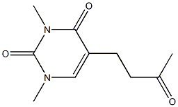 5-(3-Oxobutyl)-1,3-dimethylpyrimidine-2,4(1H,3H)-dione Struktur