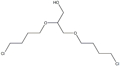 2,3-Bis(4-chlorobutoxy)-1-propanol Struktur