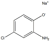 Sodium 2-amino-4-chlorophenolate Struktur