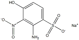 2-Amino-4-hydroxy-3-nitrobenzenesulfonic acid sodium salt Struktur