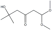 5-Hydroxy-1,1-dimethoxy-5-methyl-3-hexanone Struktur