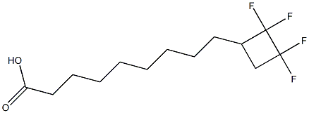 9-(2,2,3,3-Tetrafluorocyclobutyl)nonanoic acid Struktur