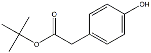 2-(4-Hydroxyphenyl)acetic acid tert-butyl ester Struktur