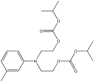 N,N-Bis[2-(isopropoxycarbonyloxy)ethyl]-m-methylaniline Struktur