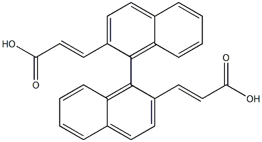 1,1'-Binaphthalene-2,2'-bisacrylic acid Struktur