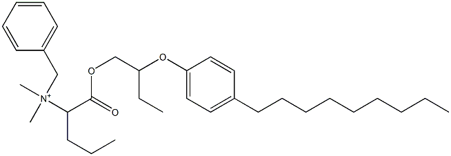 N,N-Dimethyl-N-benzyl-N-[1-[[2-(4-nonylphenyloxy)butyl]oxycarbonyl]butyl]aminium Struktur