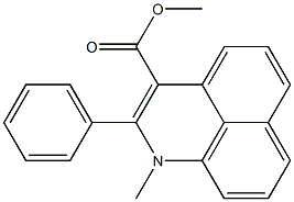 1-Methyl-2-phenyl-1H-benzo[de]quinoline-3-carboxylic acid methyl ester Struktur