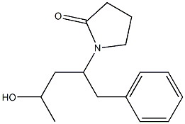 1-[1-[Benzyl]-3-hydroxybutyl]pyrrolidin-2-one Struktur