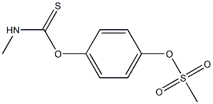 N-Methylthiocarbamic acid p-(methylsulfonyloxy)phenyl ester Struktur