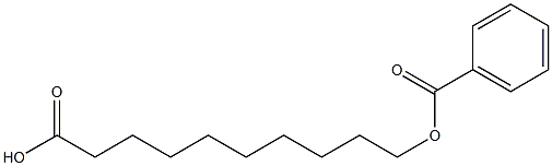 10-(Benzoyloxy)decanoic acid Struktur