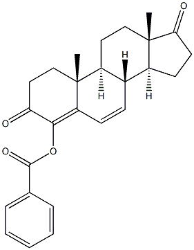 4-(Benzoyloxy)androsta-4,6-diene-3,17-dione Struktur