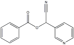 Benzoic acid cyano(3-pyridyl)methyl ester Struktur