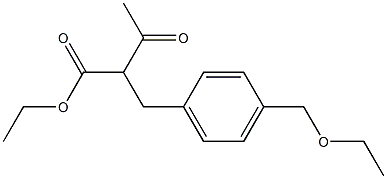 2-(p-Ethoxymethylbenzyl)acetoacetic acid ethyl ester Struktur