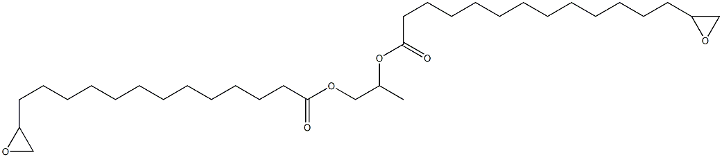 Bis(14,15-epoxypentadecanoic acid)1,2-propanediyl ester Struktur