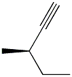 [R,(-)]-3-Methyl-1-pentyne Struktur