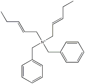 Di(2-pentenyl)dibenzylaminium Struktur