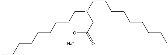 N,N-Dinonylglycine sodium salt Struktur