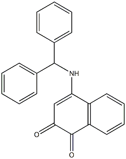 4-[(Diphenylmethyl)amino]naphthalene-1,2-dione Struktur