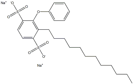 6-Dodecyl[oxybisbenzene]-2,5-disulfonic acid disodium salt Struktur