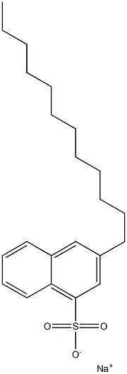 3-Dodecyl-1-naphthalenesulfonic acid sodium salt Struktur