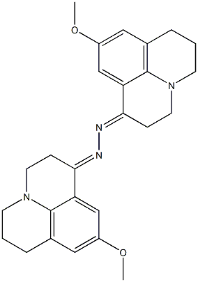 1,1'-Azinobis(2,3,6,7-tetrahydro-9-methoxy-1H,5H-benzo[ij]quinolizine) Struktur