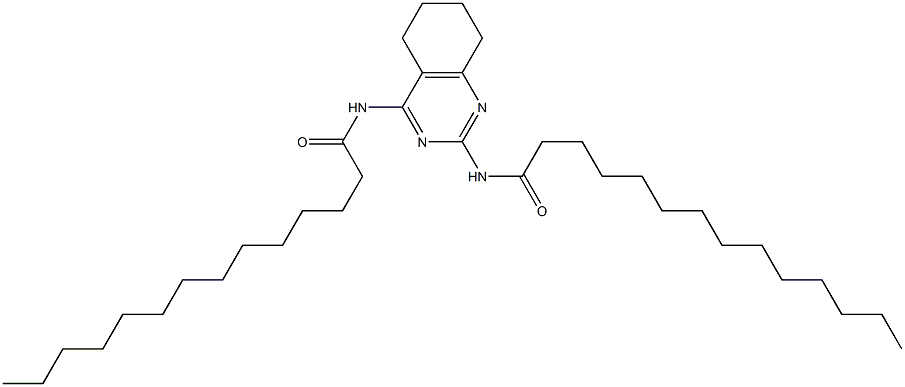 N,N'-[(5,6,7,8-Tetrahydroquinazoline)-2,4-diyl]bis(tetradecanamide) Struktur