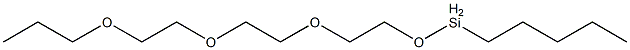 Pentyl[2-[2-(2-propoxyethoxy)ethoxy]ethoxy]silane Struktur