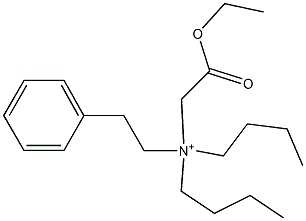 N,N-Dibutyl-N-(2-ethoxy-2-oxoethyl)benzeneethanaminium Struktur