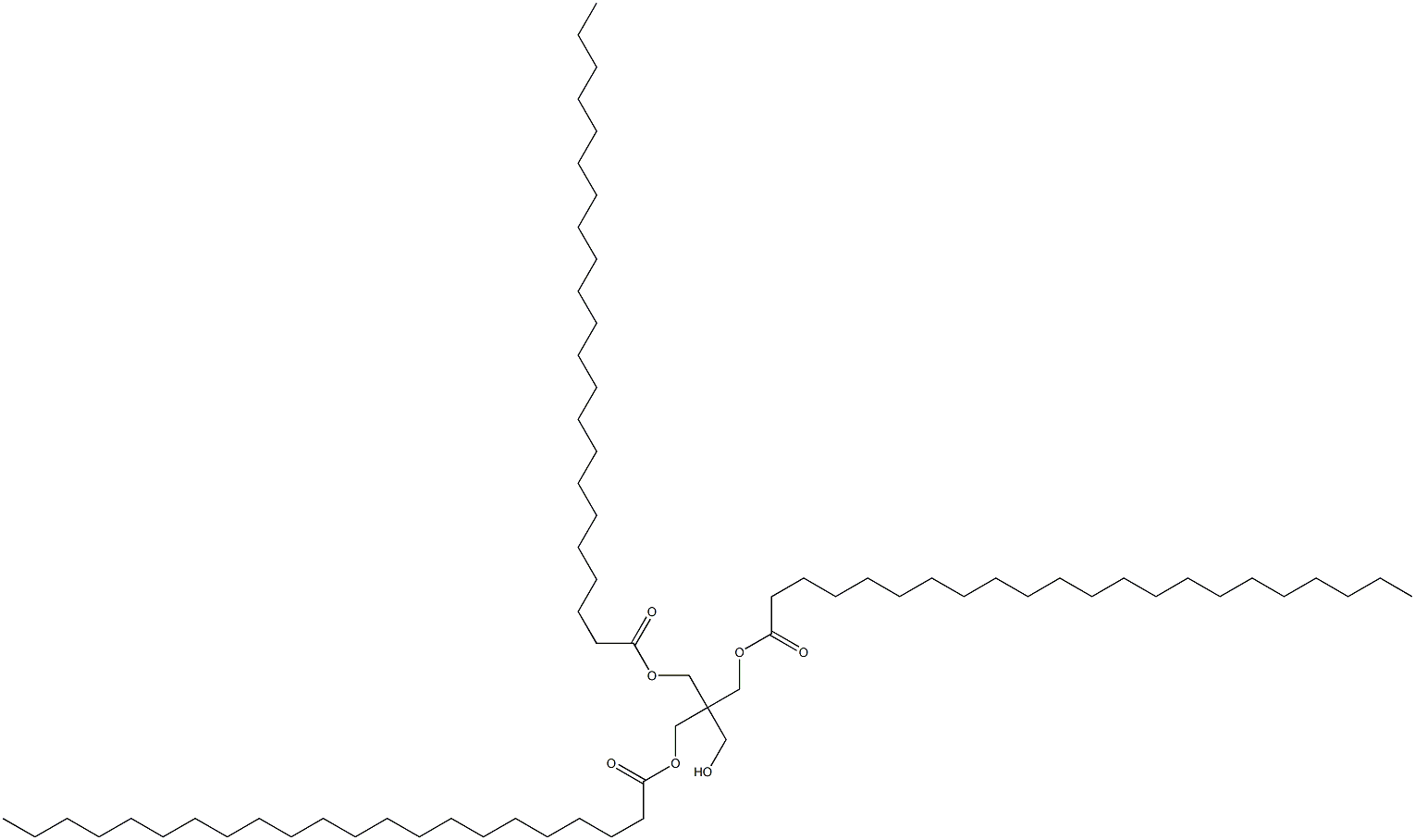 Didocosanoic acid 2-(hydroxymethyl)-2-[(1-oxodocosyloxy)methyl]-1,3-propanediyl ester Struktur