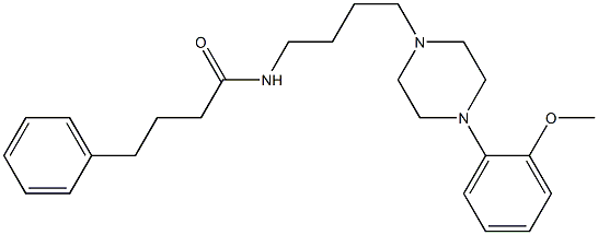 N-[4-[4-(2-Methoxyphenyl)-1-piperazinyl]butyl]-4-phenylbutyramide Struktur