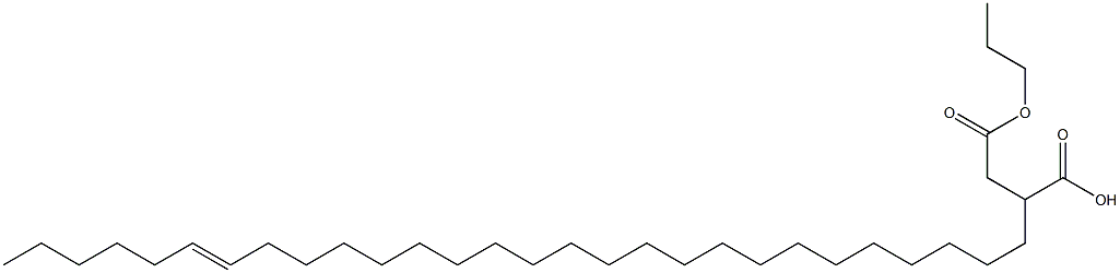 2-(22-Octacosenyl)succinic acid 1-hydrogen 4-propyl ester Struktur