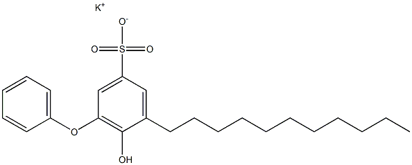 6-Hydroxy-5-undecyl[oxybisbenzene]-3-sulfonic acid potassium salt Struktur