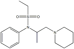 N-(1-Methyl-2-piperidinoethyl)ethanesulfonanilide Struktur