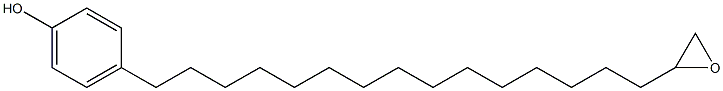 4-(15-Oxiranylpentadecyl)phenol Struktur