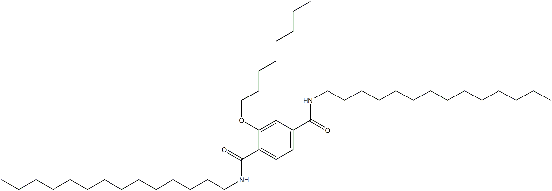 2-(Octyloxy)-N,N'-ditetradecylterephthalamide Struktur