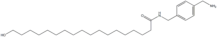 18-Hydroxy-N-(4-aminomethylbenzyl)stearamide Struktur