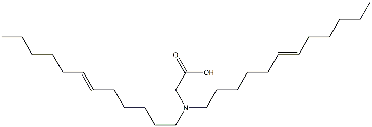 N,N-Di(6-dodecenyl)aminoacetic acid Struktur