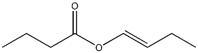 Butyric acid 1-butenyl ester Struktur