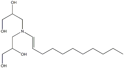 3,3'-(1-Undecenylimino)bis(propane-1,2-diol) Struktur