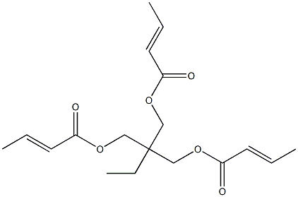 Biscrotonic acid 2-[(crotonoyloxy)methyl]-2-ethyl-1,3-propanediyl ester Struktur