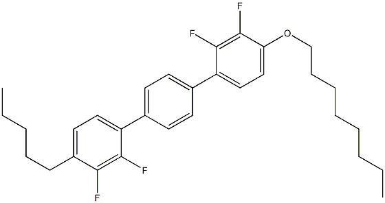 4-Octyloxy-4''-pentyl-2,2'',3,3''-tetrafluoro-1,1':4',1''-terbenzene Struktur